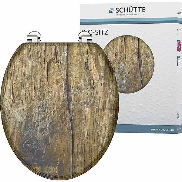 Schütte WC-Sitz Solid Wood, MDF-Holzkern günstig online kaufen