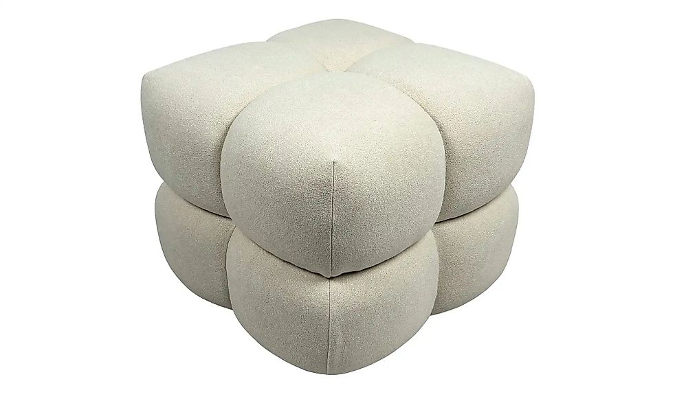 Hocker  Saarah ¦ beige ¦ Maße (cm): B: 54 H: 44 T: 54.0 Polstermöbel > Hock günstig online kaufen