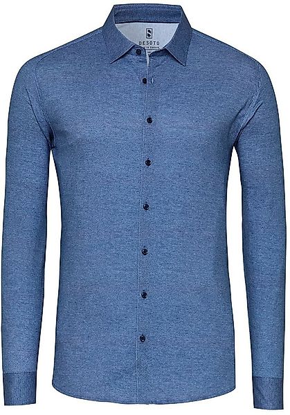 DESOTO Hemd Twill Optics Blau - Größe S günstig online kaufen
