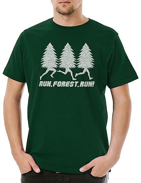 Urban Backwoods Print-Shirt Run Forest Run Herren T-Shirt Run Jäger Hunter günstig online kaufen