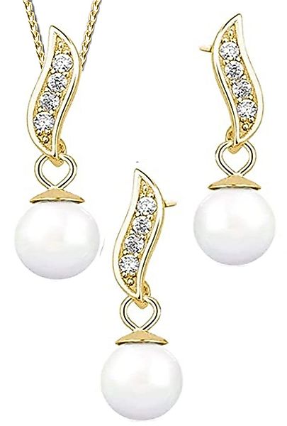 Limana Ohrring und Ketten Set 925 günstig online kaufen