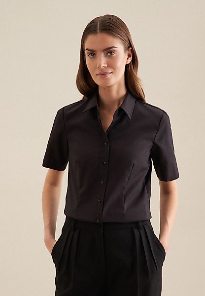 seidensticker Hemdbluse, 1/2 Kragen Uni günstig online kaufen