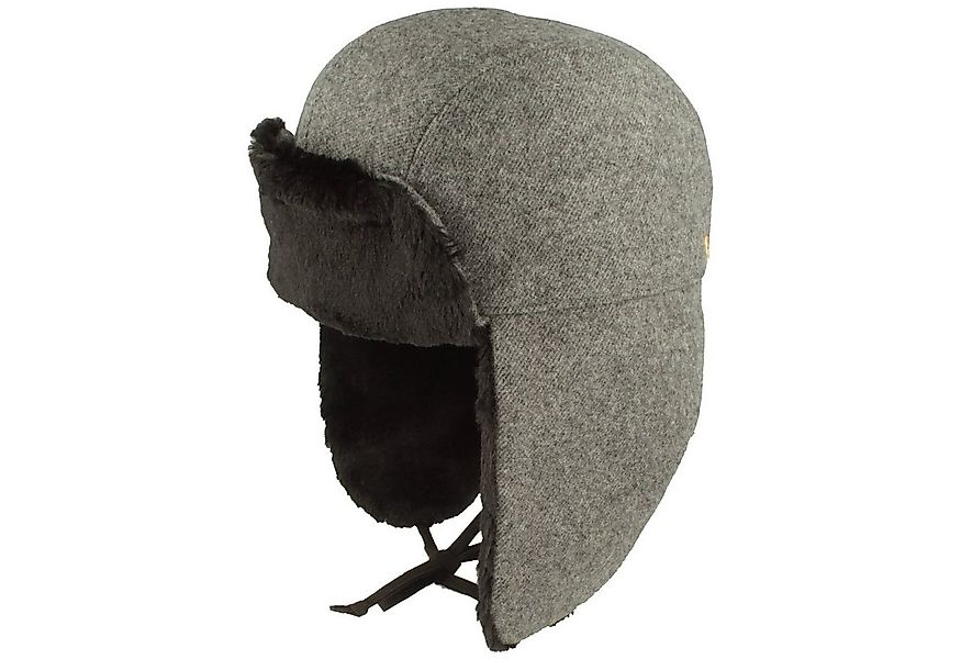 Mayser Schirmmütze Fliegermütze aus Wolle mit Ohrenklappen & Kunstfell günstig online kaufen