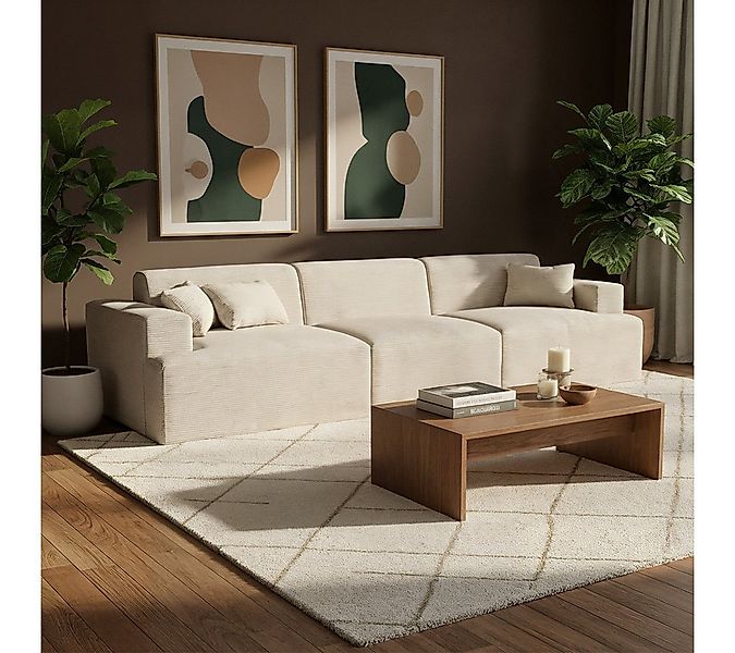 skølm Sofa Freki aus Cord, Vollschaumcouch mit Federkern und Vakuum-Kompres günstig online kaufen