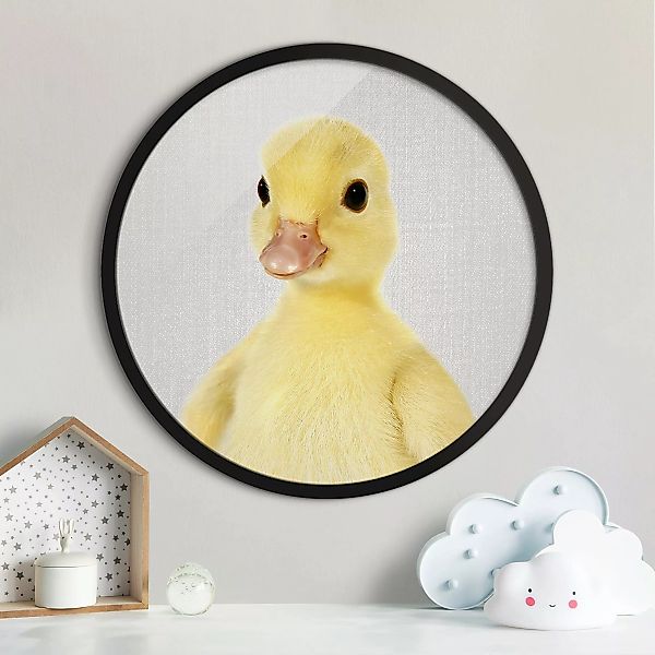 Rundes Gerahmtes Bild Baby Ente Emma günstig online kaufen