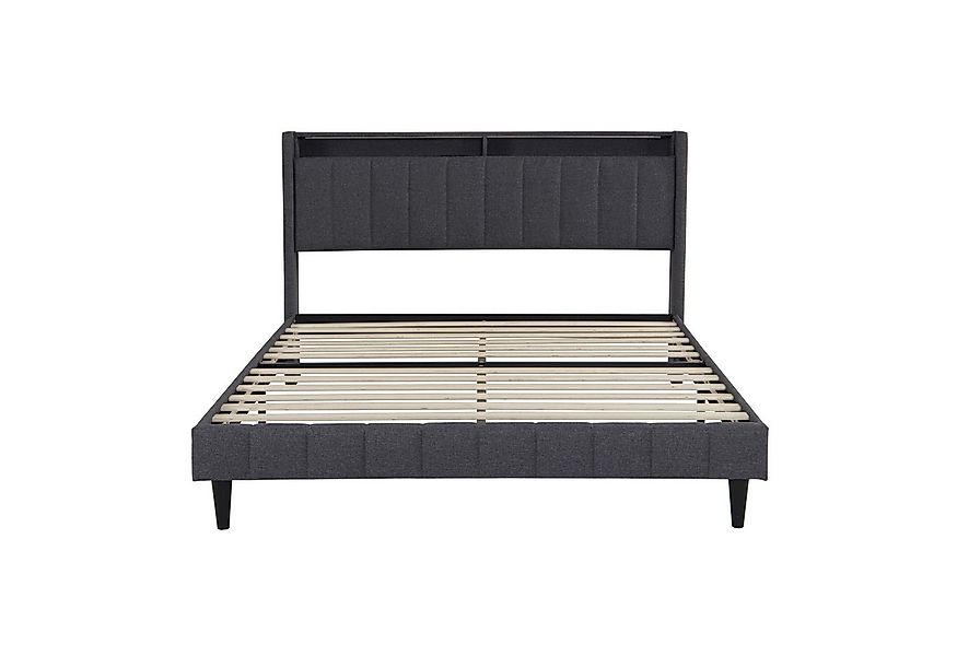 Gdood Stauraumbett Polsterbett, Bett 140/160x200 cm, Mit LED, Ladefunktion günstig online kaufen