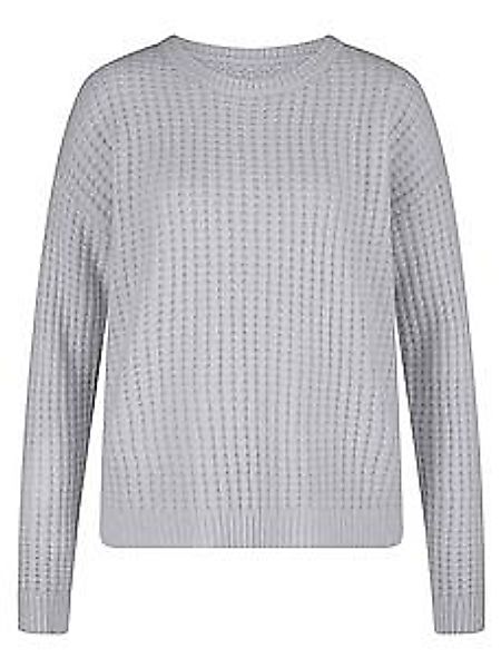 Rundhals-Pullover aus Kaschmir Peter Hahn blau günstig online kaufen