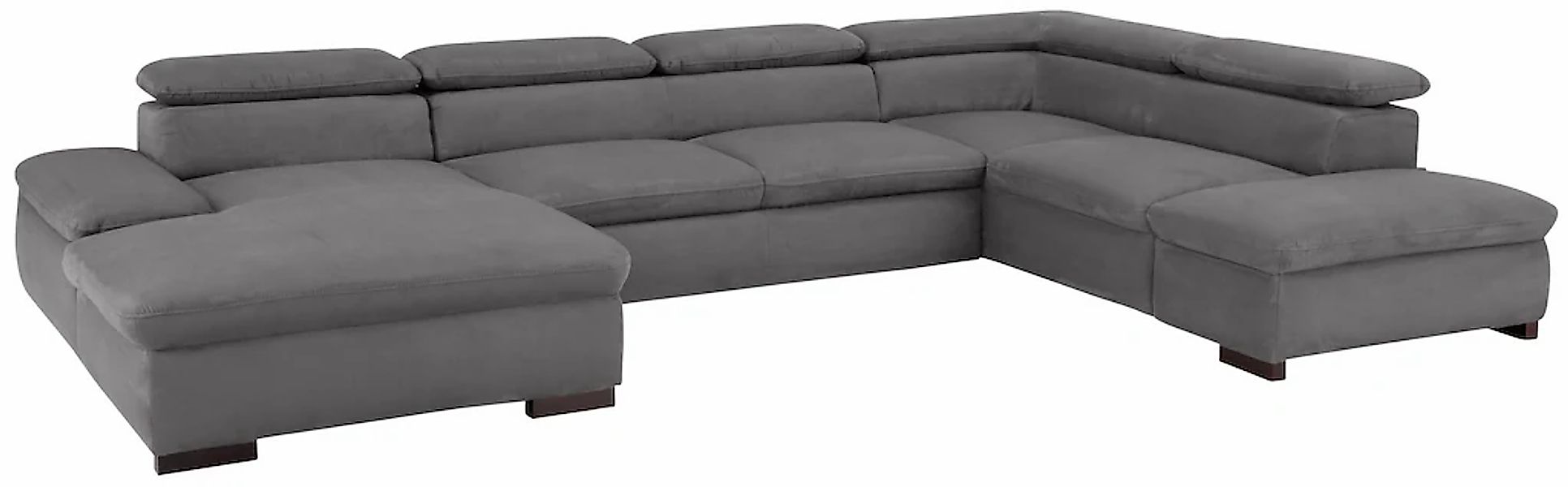 Home affaire Wohnlandschaft »Alberto U-Form« mit Kopfteilverstellung, wahlw günstig online kaufen