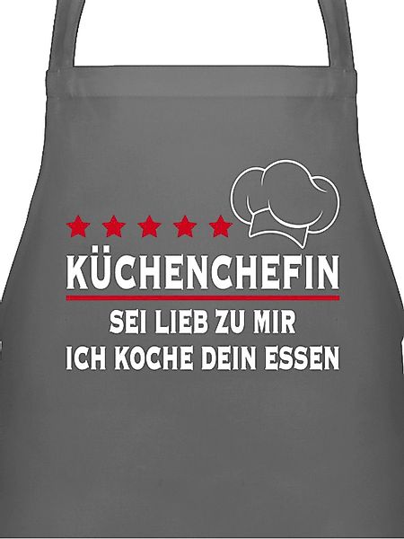 Shirtracer Kochschürze Küchenchefin Sei lieb zu günstig online kaufen