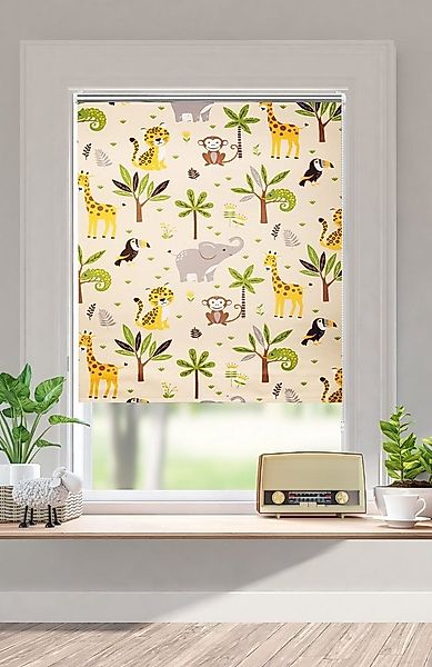Rollo Jungle, OTTO home, Lichtschutz, ohne Bohren, freihängend, Klemmfix, K günstig online kaufen