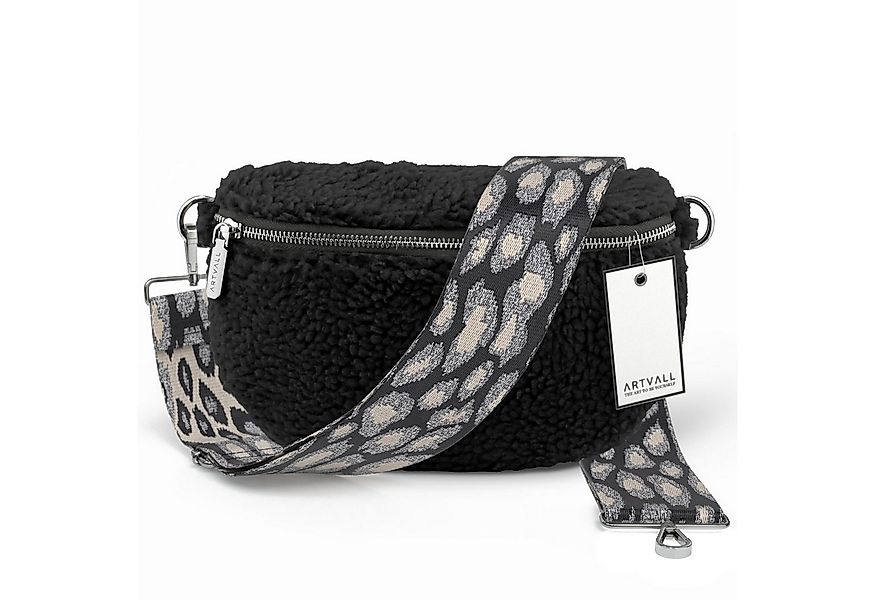 ARTVALL Umhängetasche Teddy Handtasche Brusttasche Crossbody Bag Schwarz (T günstig online kaufen