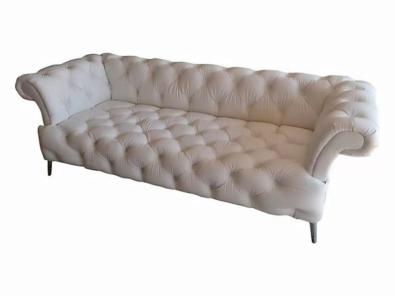 JVmoebel Chesterfield-Sofa Modernes großes 3-Sitzer-Sofa in weißem Chesterf günstig online kaufen