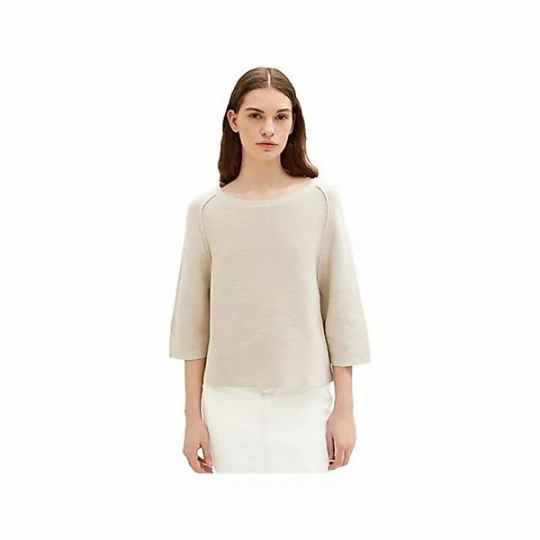 TOM TAILOR 3/4 Arm-Pullover beige günstig online kaufen