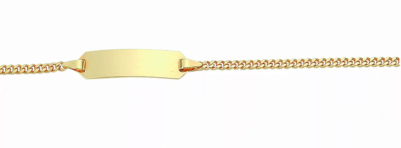 Adelia´s Goldarmband "585 Gold Flach Panzer Armband 14 cm", Goldschmuck für günstig online kaufen