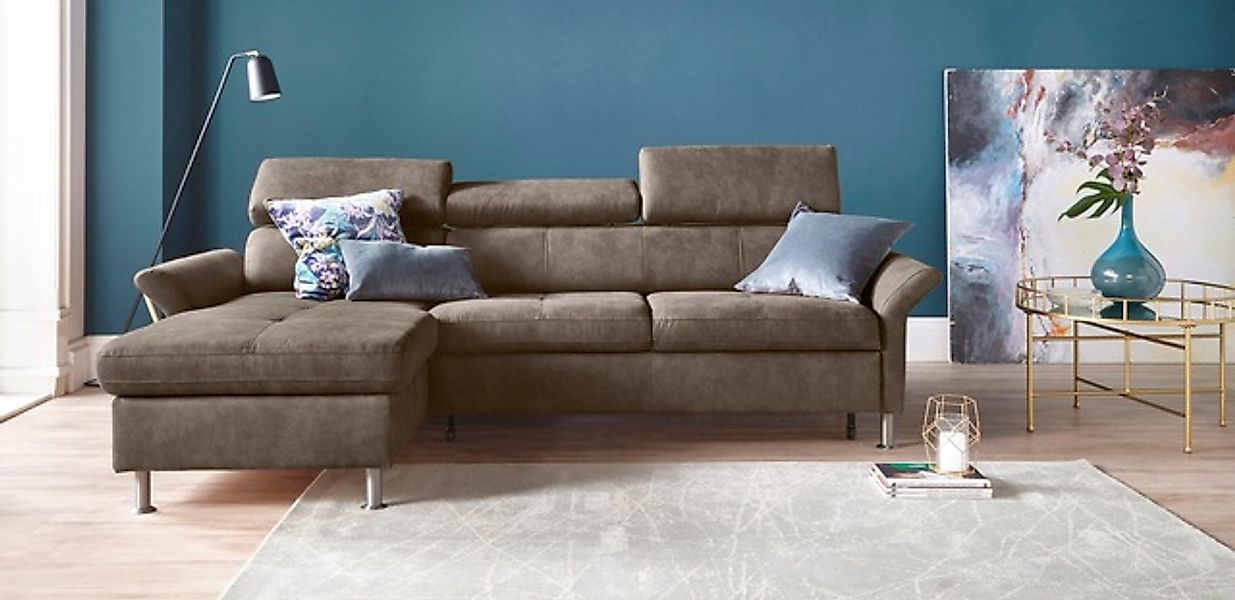 exxpo - sofa fashion Ecksofa »Maretto, bequem & komfortabel, bodenfrei, Bre günstig online kaufen