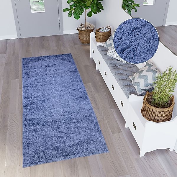 Tapiso Hochflor-Läufer DELHI, rechteckig, Höhe: 30 günstig online kaufen