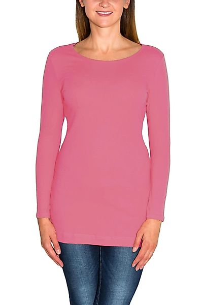 Alkato Langarmshirt Alkato Damen Langarm Longshirt günstig online kaufen