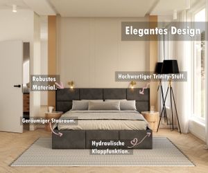 FDM Polsterbett Bettrahmen Bettgestell 90x200, 120x200, günstig online kaufen