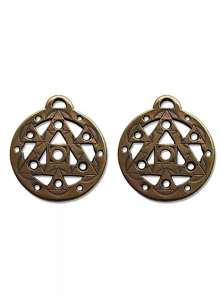 Adelia´s Amulett "Amulett Anhänger Alte Symbole Kreis im Quadrat", Kreis im günstig online kaufen