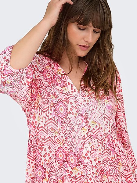 ONLY CARMAKOMA Tunikakleid "CARMILANA 3/4 DRESS WVN NOOS" Sommerkleid günstig online kaufen