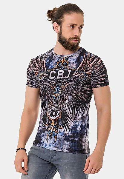 Cipo & Baxx T-Shirt "T-Shirt", Rundhals-Ausschnitt günstig online kaufen
