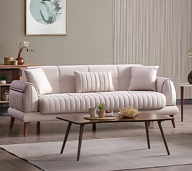 JVmoebel Sofa Luxus 2 Sitzer Couch Polster Sofa Textil Couchen Garnitur Zwe günstig online kaufen