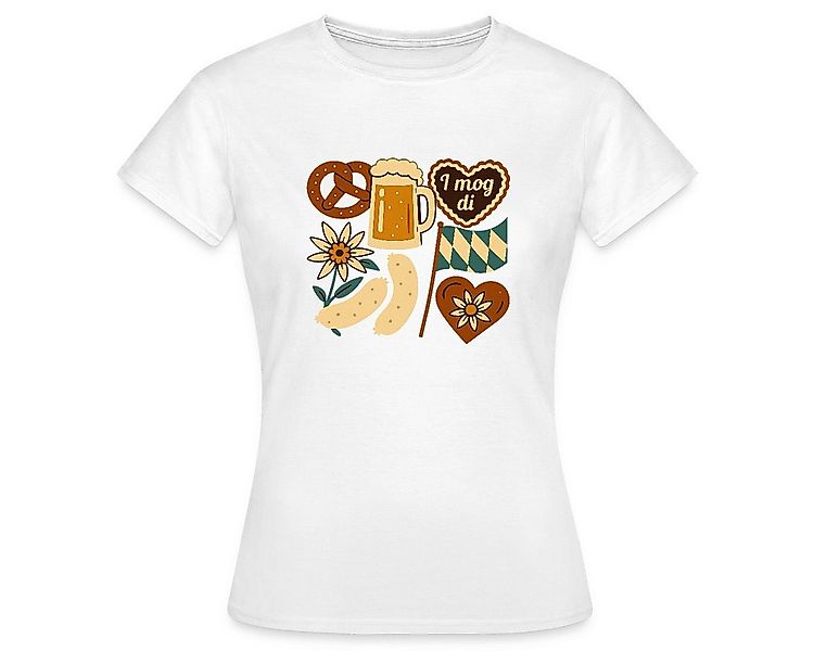 Spreadshirt T-Shirt Bayern Volksfest Oktoberfest Trachtenshirt Frauen T-Shi günstig online kaufen