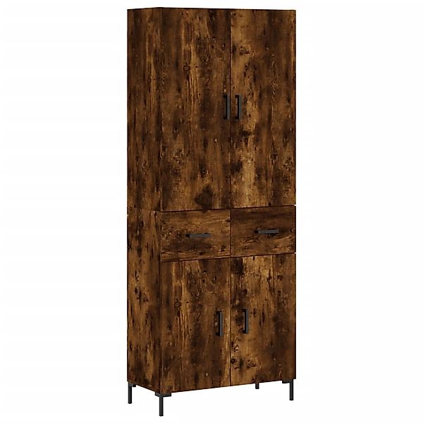 vidaXL Highboard Räuchereiche 69,5x34x180 cm Holzwerkstoff 3198150 günstig online kaufen