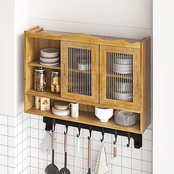 STILVORA Wandhängeschrank mit Glastüren®alen,Wandschrank Badezimmerschrank günstig online kaufen
