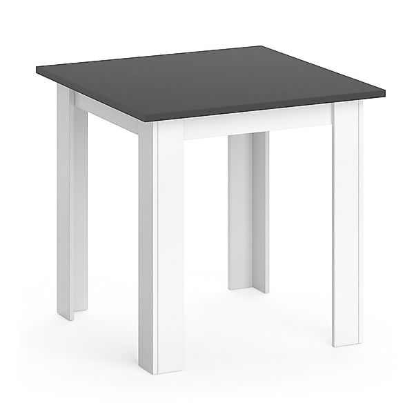 Vicco Esstisch Karlos, Weiß/Anthrazit, 80 x günstig online kaufen