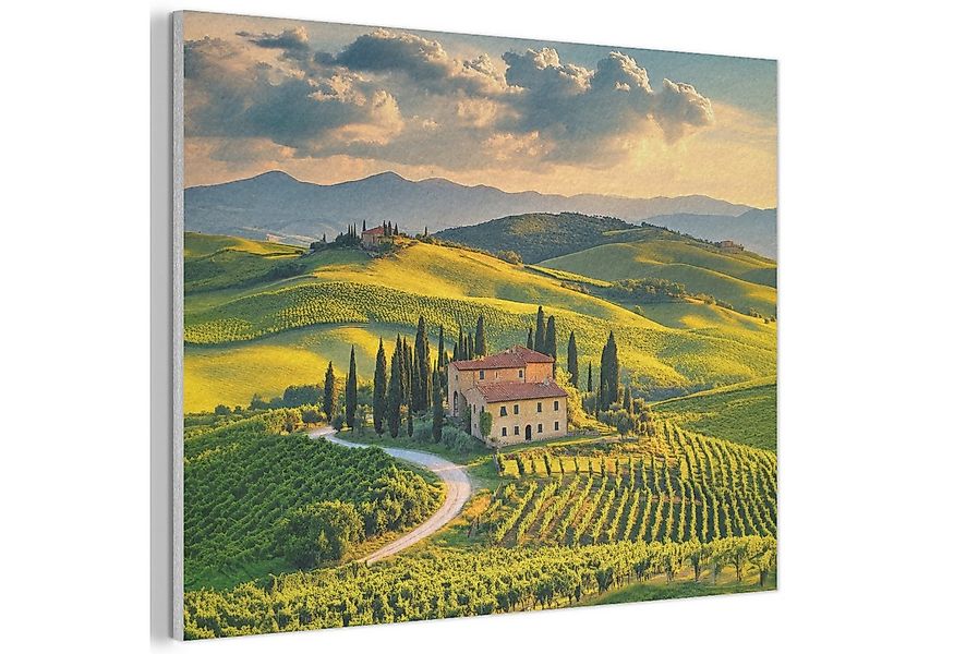 MuchoWow Gemälde Toskana - Landschaft - Weinberge, Fotodruck (1 St), Akusti günstig online kaufen