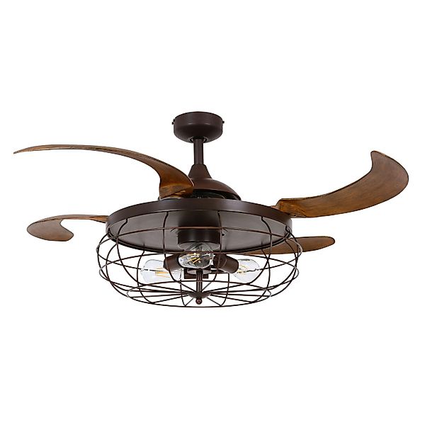 BEACON Deckenventilator Fanaway Industri Bronze 122 cm mit Beleuchtung und günstig online kaufen