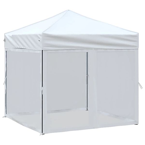 vidaXL Partyzelt Faltbar mit Seitenwänden Weiß 2x2 m günstig online kaufen
