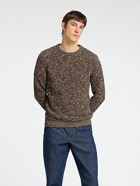 Selected Rundhalspullover SLHVINCE LS KNIT BUBBLE CREW NECK NOOS günstig online kaufen