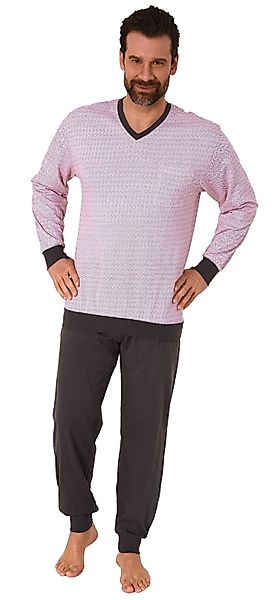 Normann Pyjama Herren langarm Schlafanzug mit günstig online kaufen
