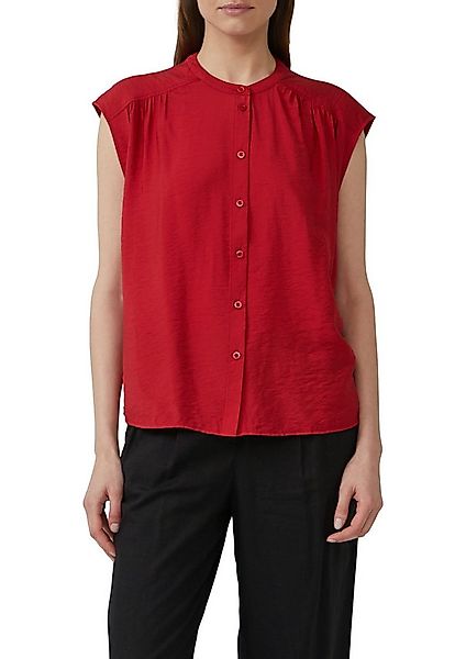 s.Oliver Kurzarmbluse mit Raffung günstig online kaufen