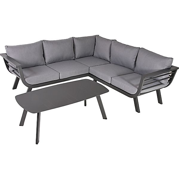Garden Pleasure Lounge-Gruppe Aurelia Grau günstig online kaufen