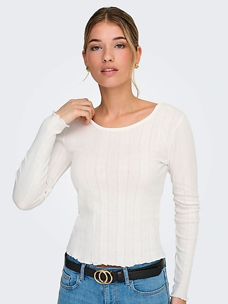 ONLY Langarmshirt "ONLTENNA O-NECK L/S TOP JRS NOOS" günstig online kaufen