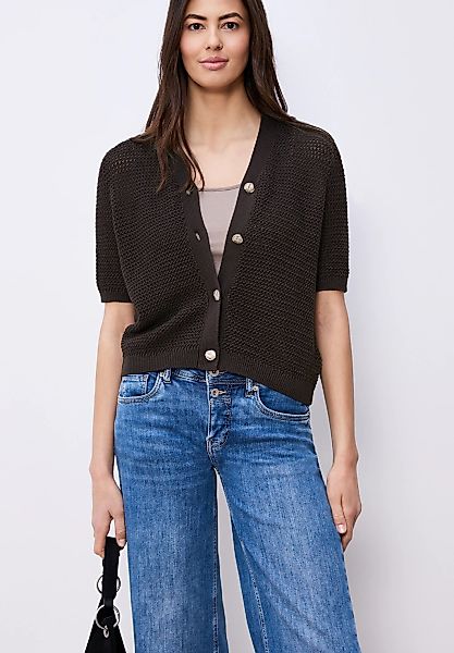 STREET ONE Cardigan mit V-Neck und Struktur günstig online kaufen