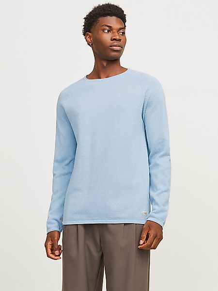Jack & Jones Rundhalspullover "JJEHILL KNIT CREW NECK NOOS", aus Strukturst günstig online kaufen