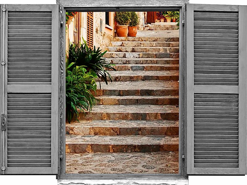 queence Wandtattoo "Treppe", (1 St.), Wandsticker, Wandbild, selbstklebend, günstig online kaufen