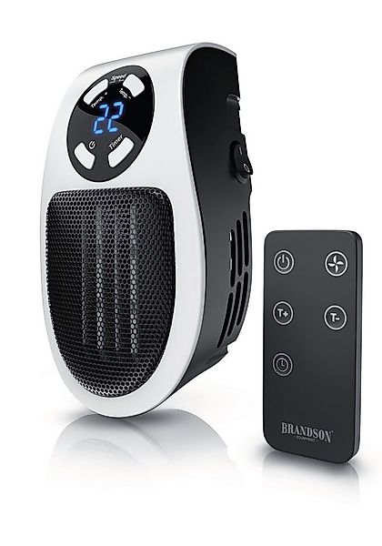Brandson Keramikheizlüfter Steckdosen Mini Keramikheizgerät mit Temperaturr günstig online kaufen