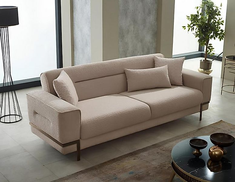 JVmoebel Sofa Luxus Couch Dreisitzer Sofa Design Sofas 3-Sitzer Couchen Pol günstig online kaufen