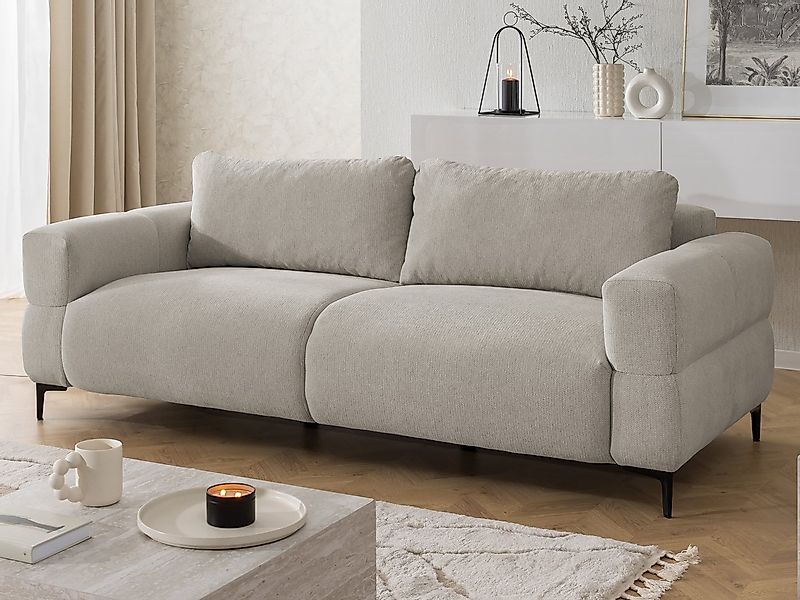 S-Style Möbel Polstergarnitur 3+2 Cardea in Bubble-Optik aus weichem Strukt günstig online kaufen