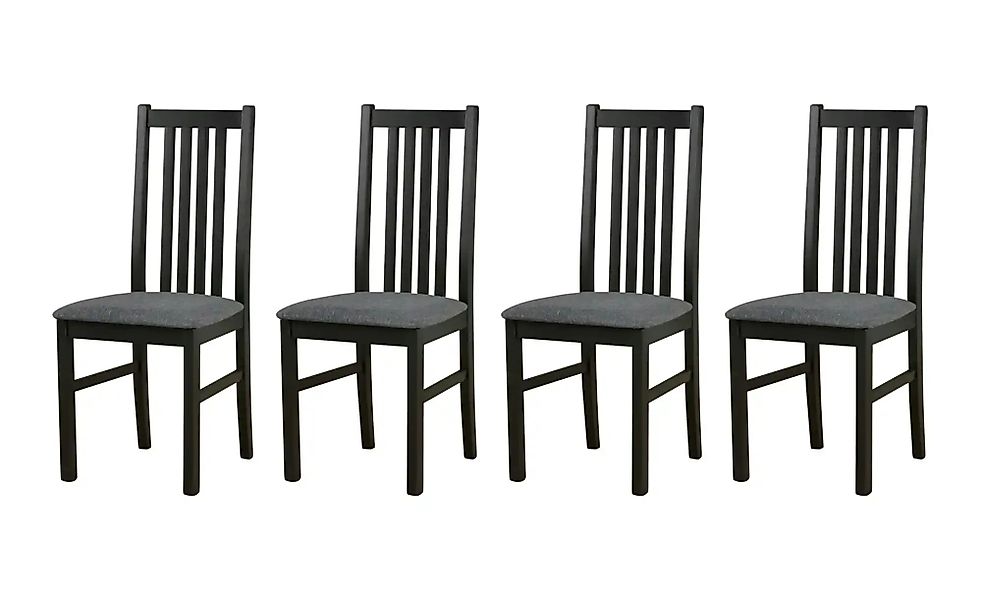 Esszimmerstuhl 4er-Set  Boris ¦ schwarz ¦ Maße (cm): B: 43 H: 94 Stühle > K günstig online kaufen