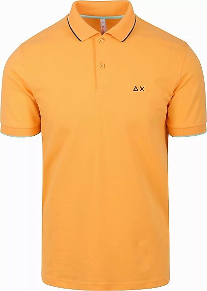 Sun68 Poloshirt Small Stripe Collar Orange - Größe M günstig online kaufen