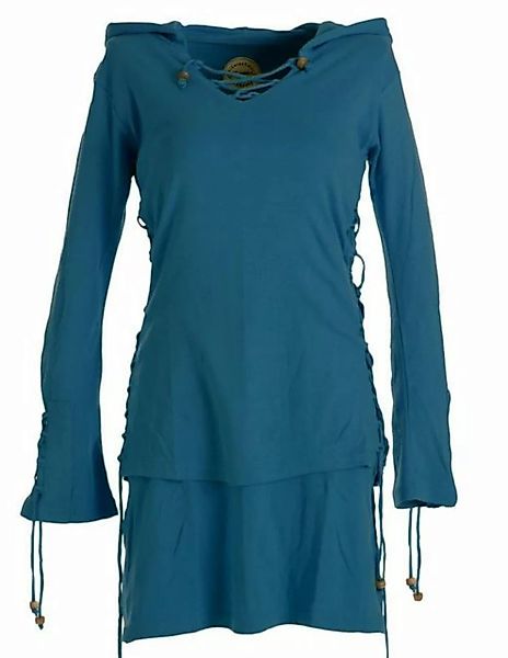 Vishes Zipfelkleid Warmes Doppellagiges Kleid mit Zipfelkapuze und Bändern günstig online kaufen