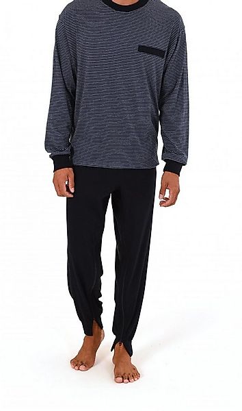 Normann Care Pyjama Herren Pflegeoverall langarm mit Reissverschluss am Rüc günstig online kaufen