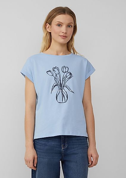 s.Oliver Shirttop T-Shirt mit Frontprint im günstig online kaufen