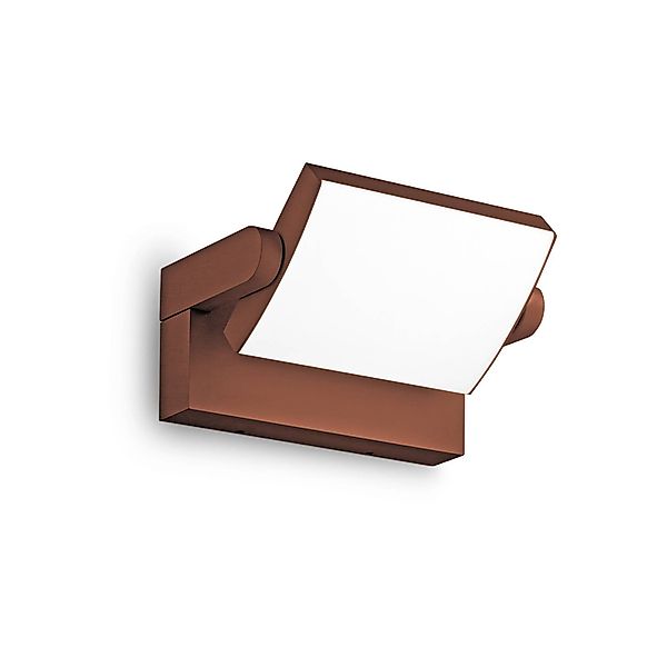 Ideal Lux LED-Außenwandleuchte Swipe, kaffee, IP54, 3.000 K günstig online kaufen